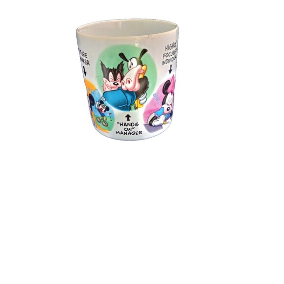 Vintage Disney Office Mug - Mickey Minnie Donald - Staff Manager Coffee Cup - Picture 3 of 6